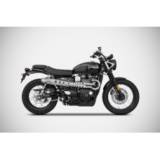 ZARD Full CONICAL HIGH MOUNT Exhaust for Triumph Street Scrambler